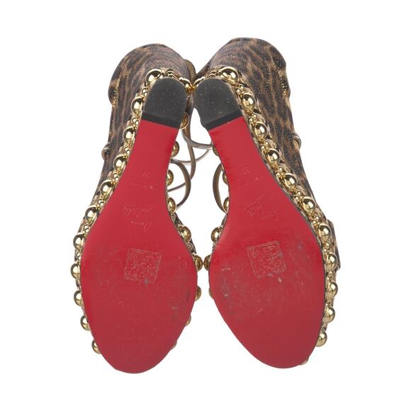 ❤️Christian Louboutin Suede Leopard Print Espadrilles❤️ - Picture 5 of 5